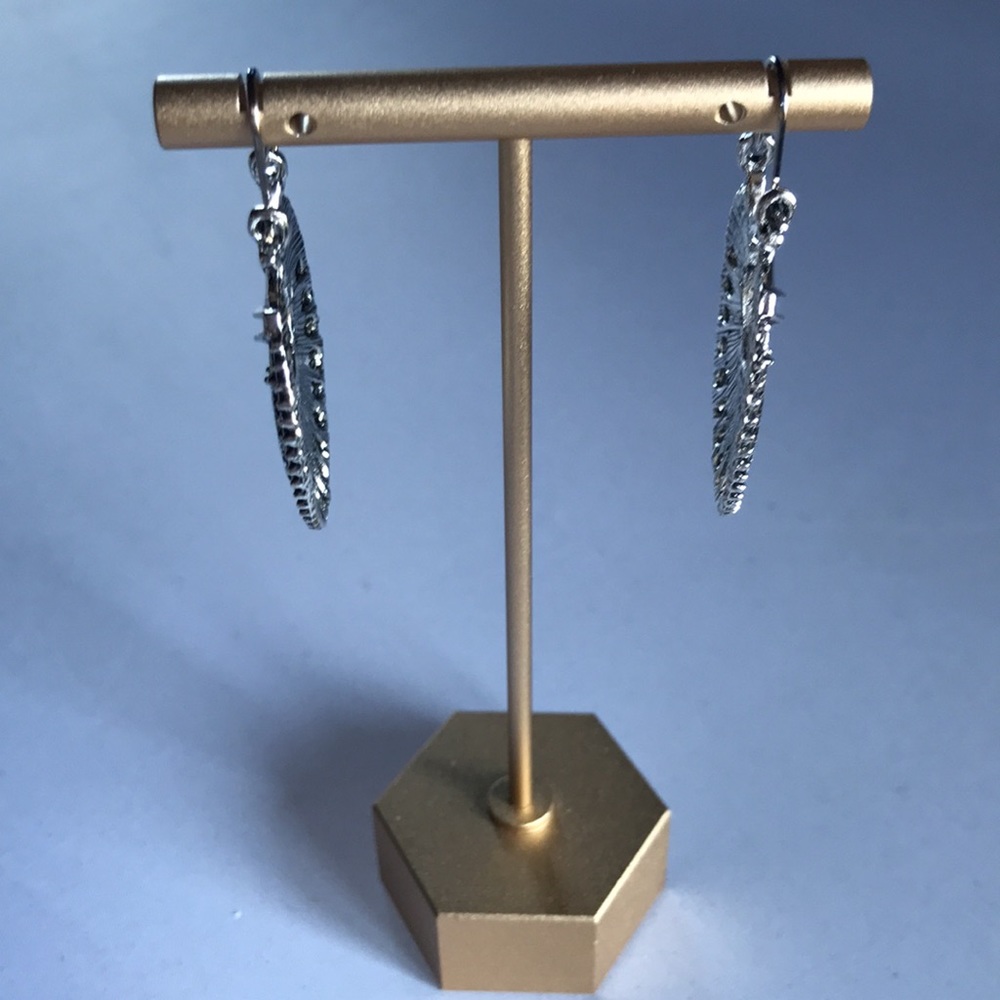 New! Bohemian Silver Drop Earrings - Picture 6 of 14